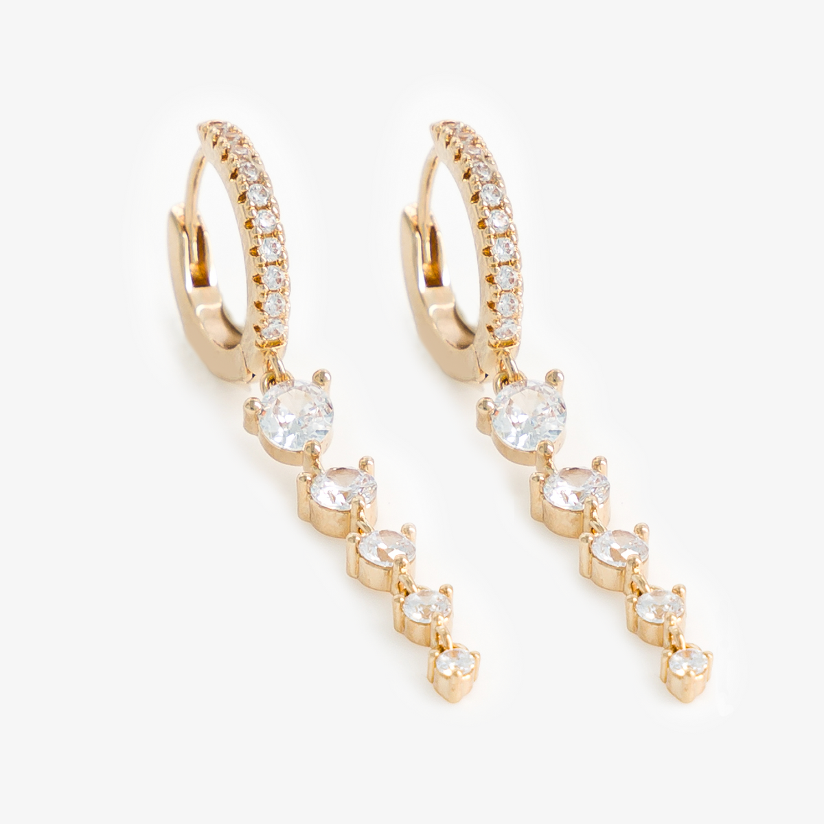 créoles pendantes strass