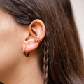 Boucles d'oreilles fantaisies plaqué or