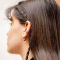 Boucles d'oreilles fantaisies plaqué or