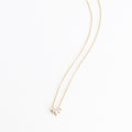 Collier zirconium plaqué or
