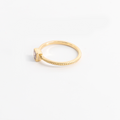 Bague pierre fine plaqué or 