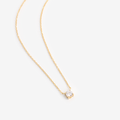 Collier oxyde de zirconium plaqué or
