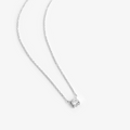 Collier argent zirconium vue de profil