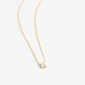 Collier oxyde de zirconium plaqué or