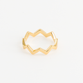 bague zig zag vue de face