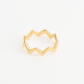 bague zig zag vue de côté